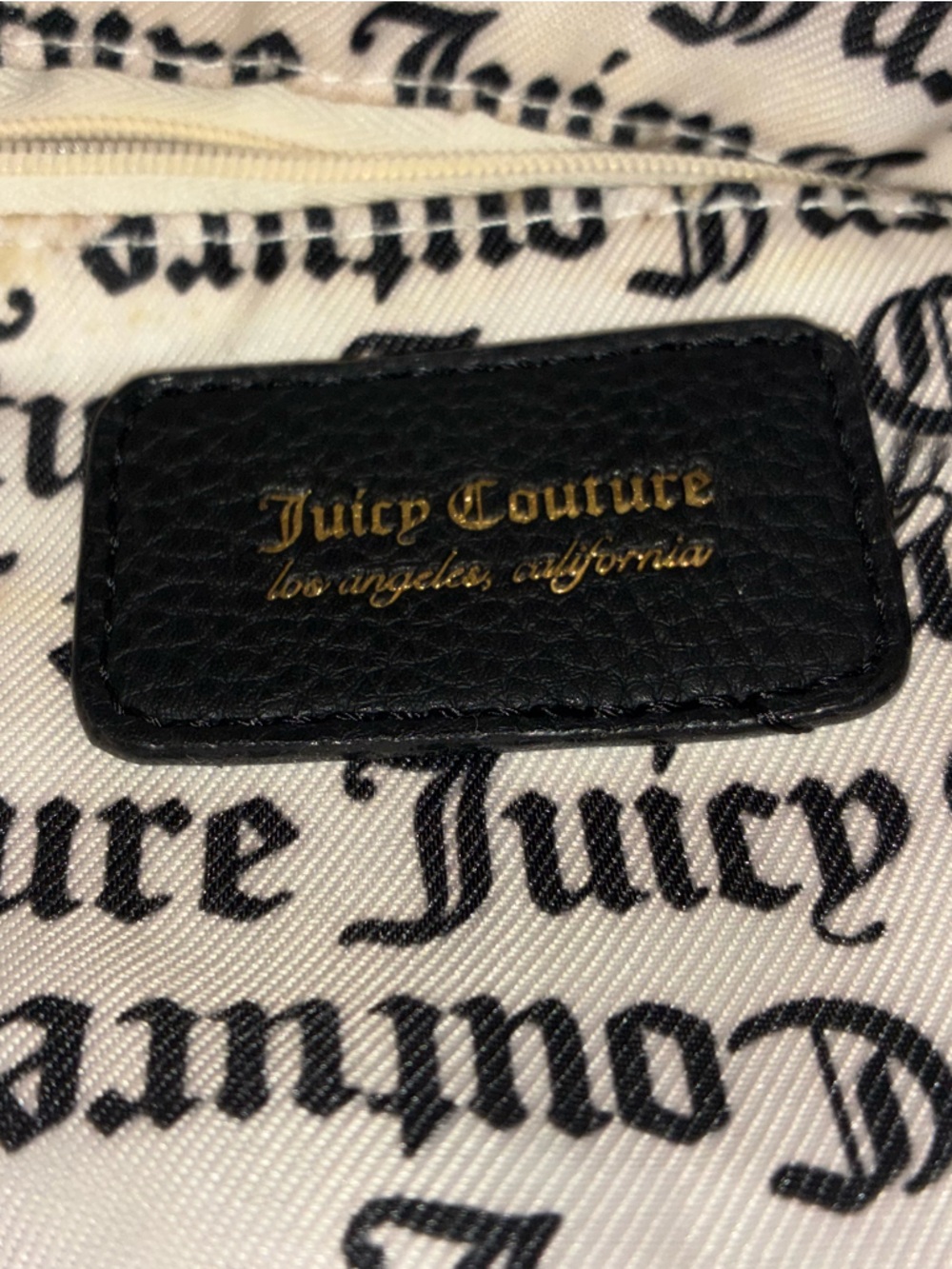 Juicy couture Love Letter duffle. Big juicy tote. Black background - Picture 4 of 11